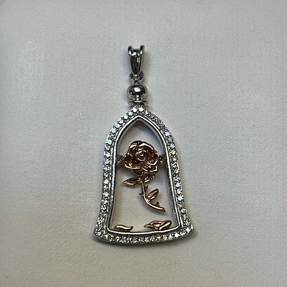 Disney Enchanted 10k GOLD & 925 Belle Charm